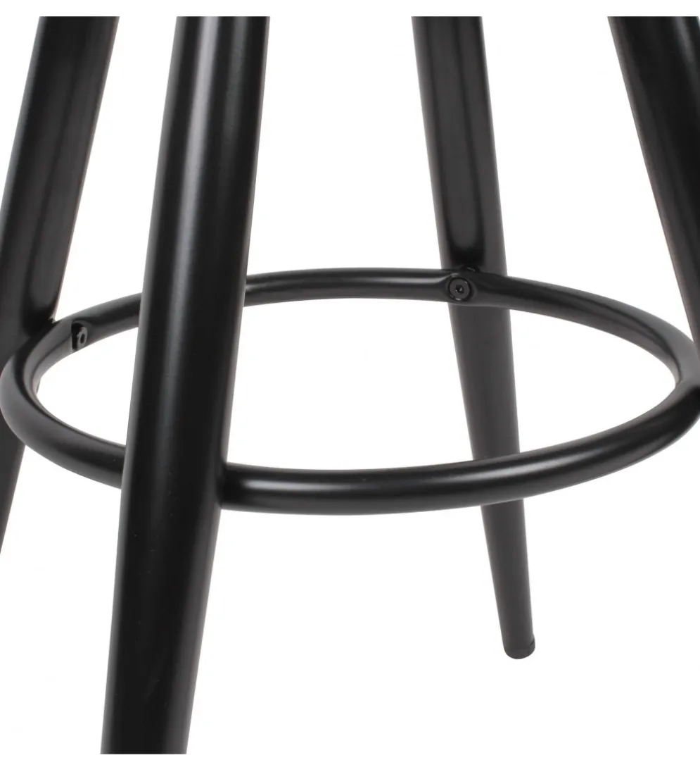 Hoker obrotowy AVERS 72 cm - 80 cm czarny
