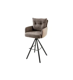 Hoker obrotowy BIG GEORGE welwet taupe