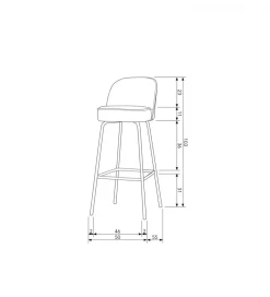 Hoker VOGUE 80 cm welwet