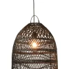 Klosz do lampy wiszący SHADE 40 cm rattan czarna