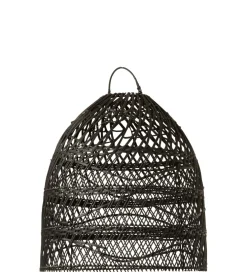 Klosz do lampy wiszący SHADE 40 cm rattan czarna