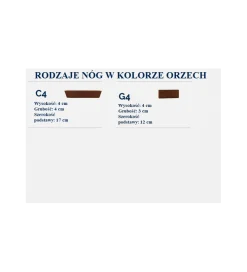 Łóżko Clarise w różnych rozmiarach oraz kolorach do wyboru