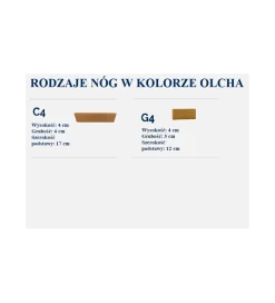Łóżko Clarise w różnych rozmiarach oraz kolorach do wyboru