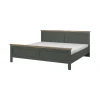 Łóżko EVORA 180 cm x 200 cm zielone z dodatkiem koloru dąb Lefkas