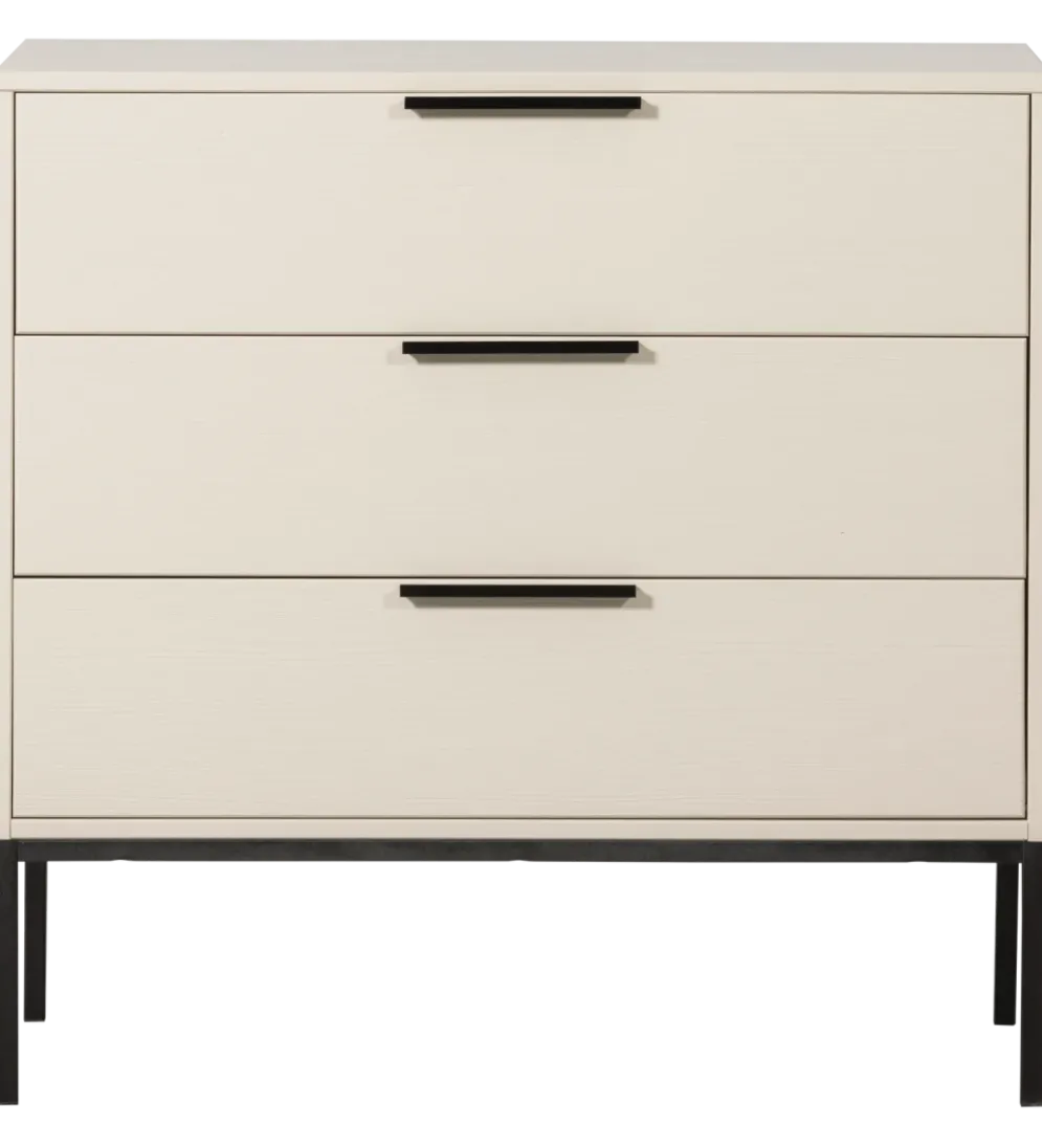Komoda ADAM 94 cm drewno sosny dust