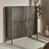 Komoda ARES 130 cm drewno mango wenge