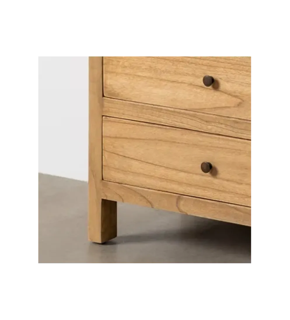 Komoda ATARNO 65 cm drewno mindi naturalna