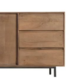 Komoda BUTEL 180 cm drewno mango naturalna