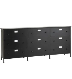 Komoda CADE 175 cm czarna