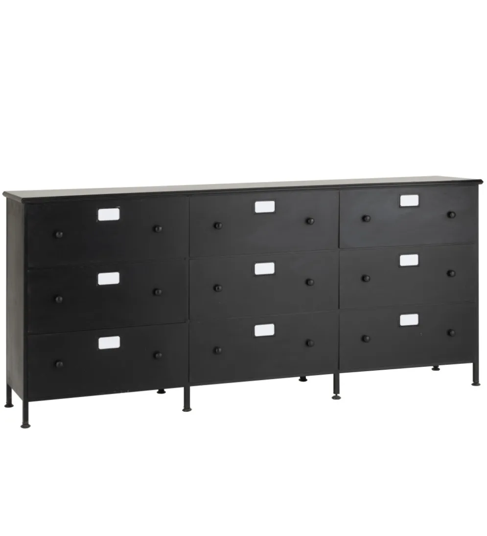 Komoda CADE 175 cm czarna