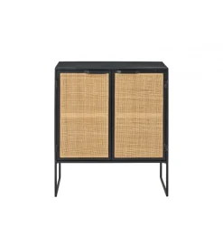 Komoda CANE PANE 89 cm naturalna czarna