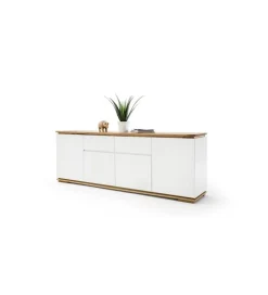 Komoda CHIARO 180 cm biało kremowa