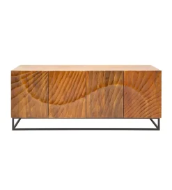 Komoda Davide 177 cm drewno mango brąz