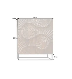 Komoda DAVIDE Scorpion 100 cm drewno mango brąz