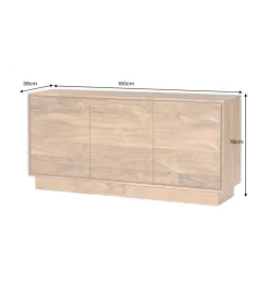 Komoda DESERT 160 cm drewno akacja naturalna