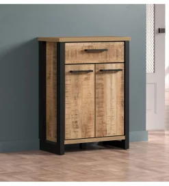 Komoda do przedpokoju ENNA 73 cm w optyce drewna mango