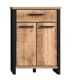 Komoda do przedpokoju ENNA 73 cm w optyce drewna mango