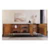 Komoda 3D TRIBAL 180 cm drewno mango ciemny brąz