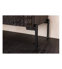 Komoda 3D TRIBAL 120 cm drewno mango ciemny brąz