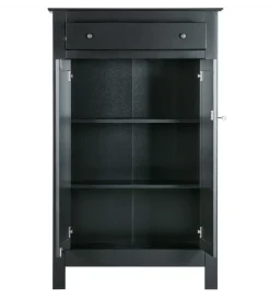 Komoda EVA 150 cm drewno sosna czarna