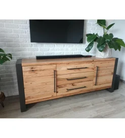 Komoda FACTORY Thor 200 cm drewno dziki dąb