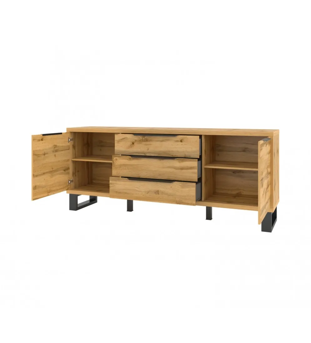 Komoda Halle 200 cm w optyce dąb wotan