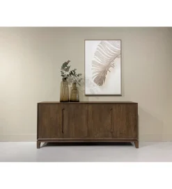 Komoda KORTE 190 cm drewno mango brąz