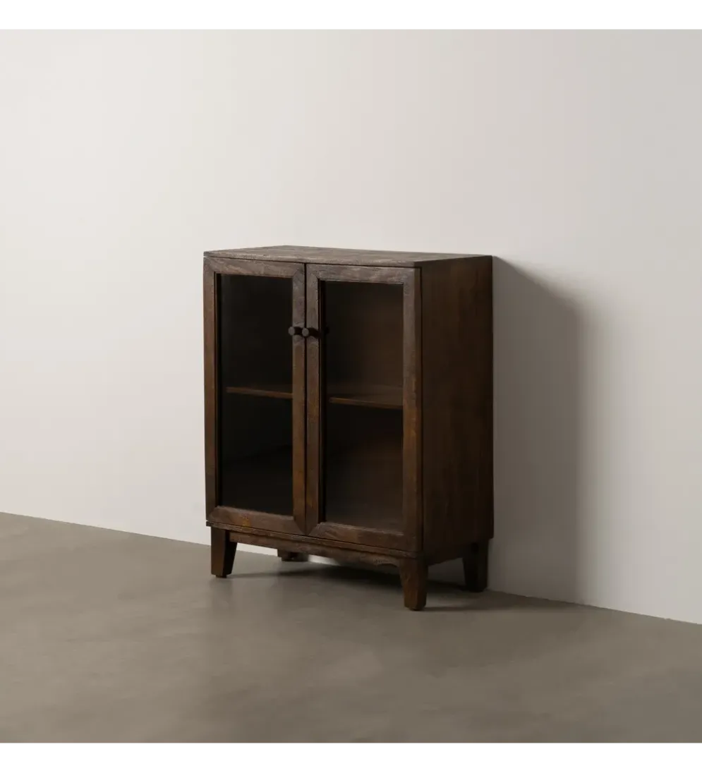Komoda KOST 80 cm drewno mango brązowy