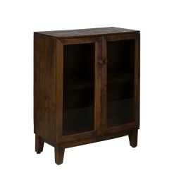 Komoda KOST 80 cm drewno mango brązowy
