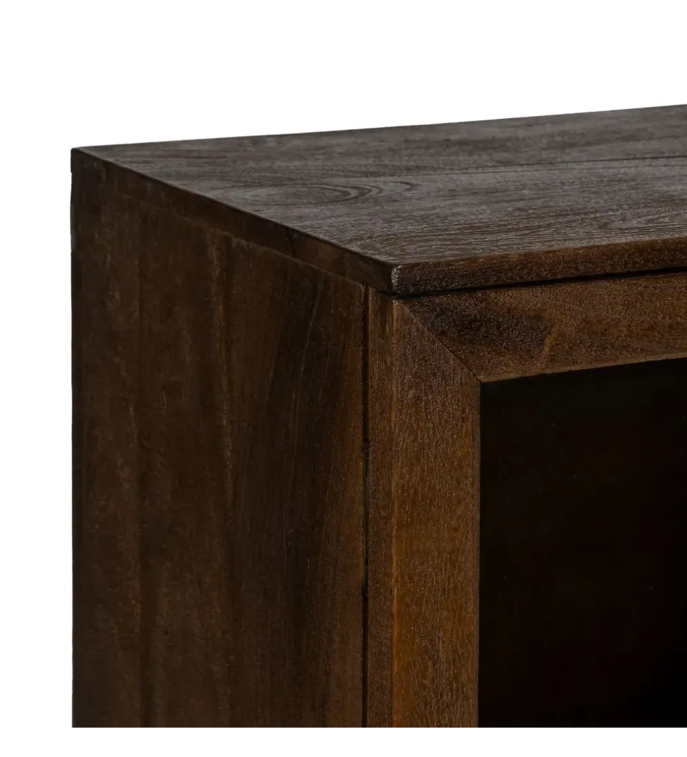Komoda KOST 80 cm drewno mango brązowy