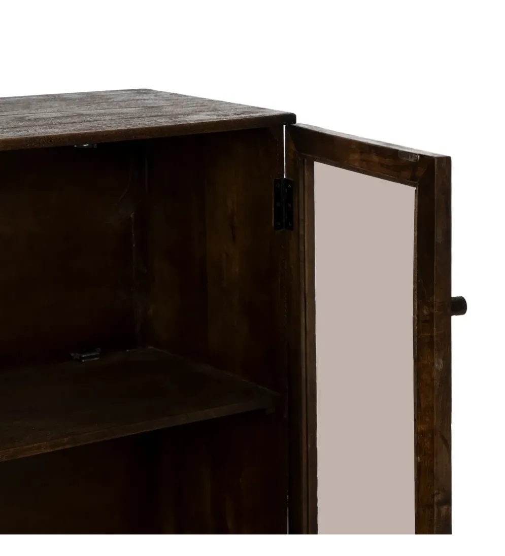 Komoda KOST 80 cm drewno mango brązowy