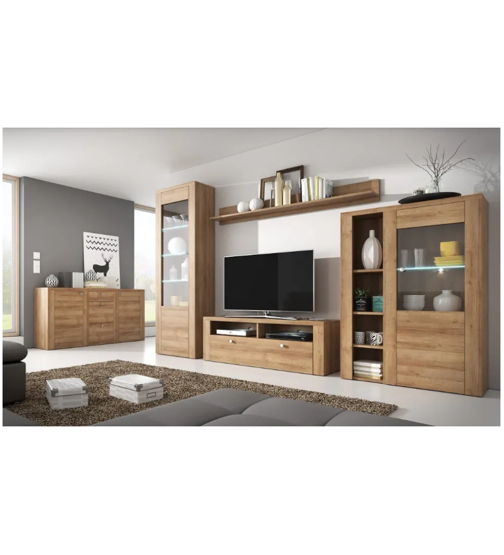 Komoda LARONA 176 Cm O Wybarwieniu dąb riviera jasny