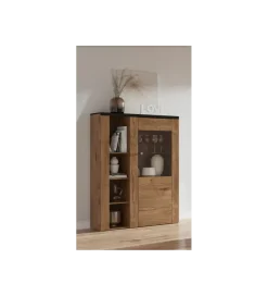 Komoda LARONA 100 cm o wybarwieniu dąb lefkas z kolorem touchwood