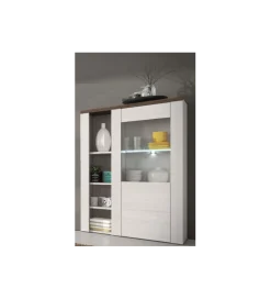 Komoda LARONA 100 cm o wybarwieniu Sonoma Trufel z kolorem Sibiu Larche