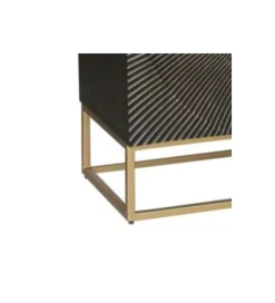 Komoda MADEIRA 100 x 90 cm ciemna drewno mango