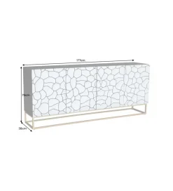Komoda MASKAT 177 cm drewno mango brąz