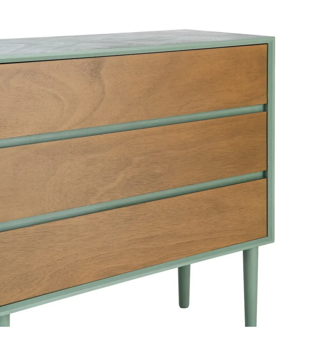 Komoda MESTARONY 75 cm naturalna zielona
