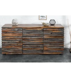 Komoda OMBRA Relief 160 cm drewno sheesham