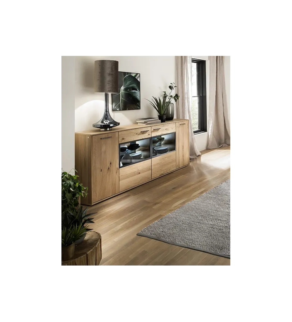 Komoda PORTLAND 184 cm dębowa