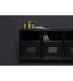 Komoda RONJA 143 cm czarna