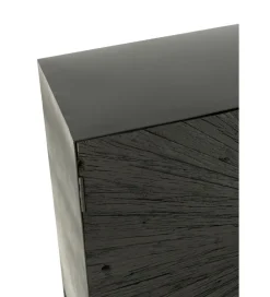 Komoda Shanil 120 cm drewno czarna