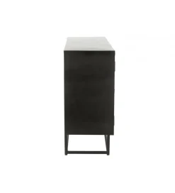 Komoda Shanil 120 cm drewno czarna