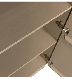 Komoda TEO 116 cm drewno sosny mud