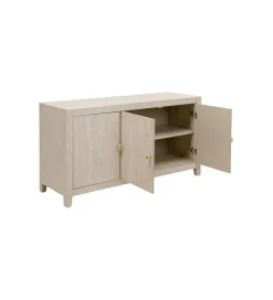 Komoda TRAVERTINO 140 x 77 cm naturalny beżowy