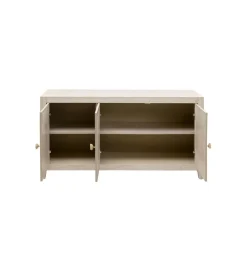 Komoda TRAVERTINO 140 x 77 cm naturalny beżowy