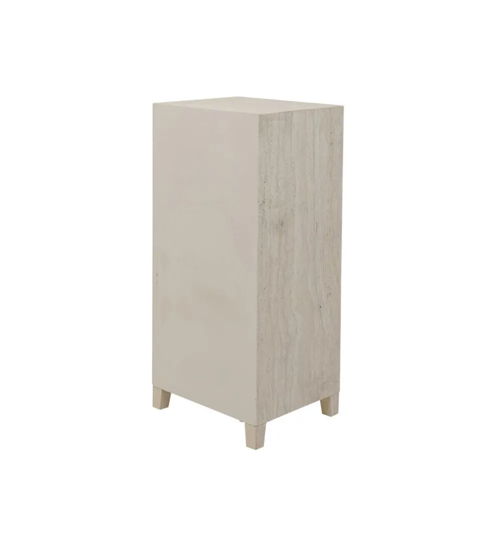 Komoda TRAVERTINO 49 x 110 cm naturalny beżowy