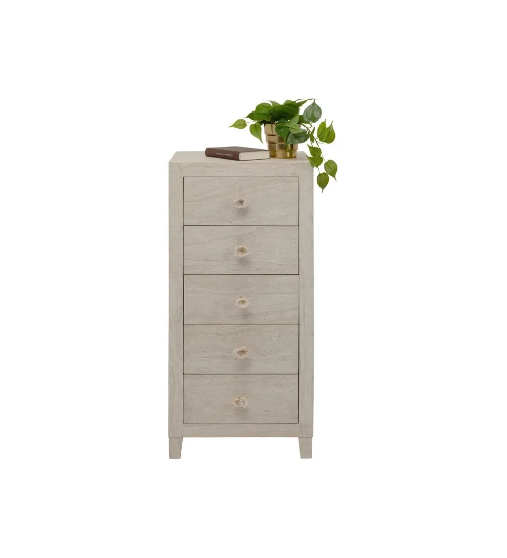 Komoda TRAVERTINO 49 x 110 cm naturalny beżowy