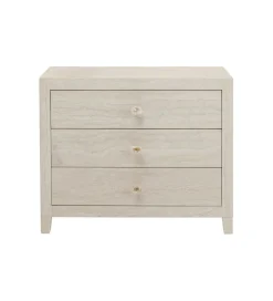 Komoda TRAVERTINO 91 x 74 cm naturalna beżowa
