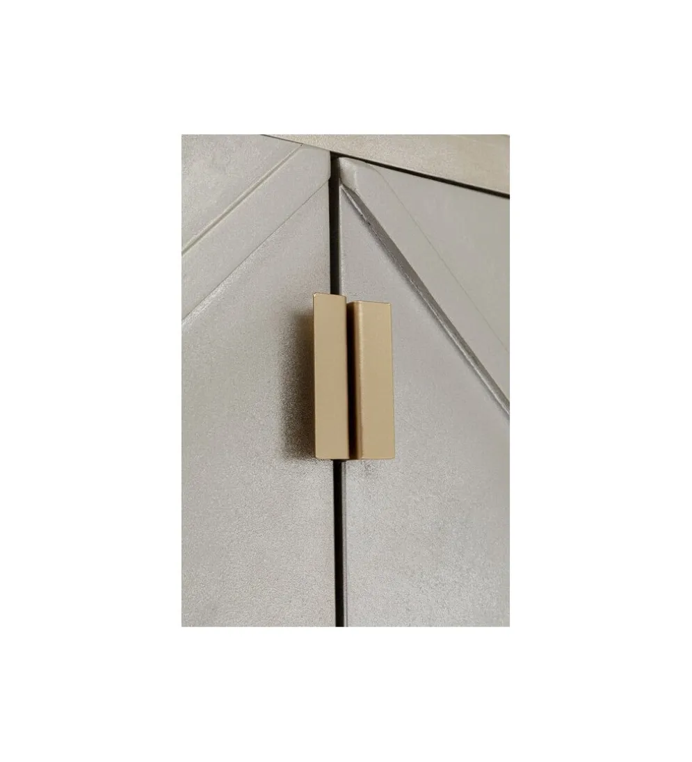 Komoda TRIANGLE 180 cm srebrna