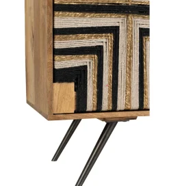 Komoda WEAVED 92 cm naturalna